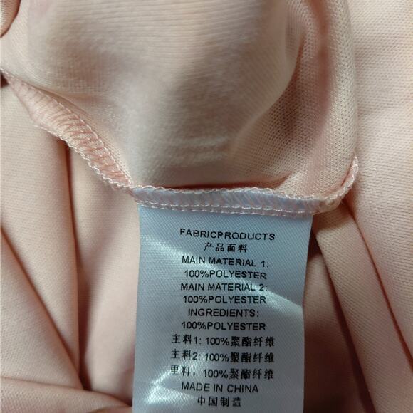 Miusol Mother Of Bride Formal Dress Women's XL Pink Chiffon Wedding Party Maxi - Picture 9 of 10